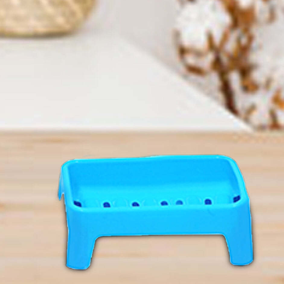 Simple Soap Keeping Plastic Case For Bathroom Use (1129) - High-quality Plastic, Simple 1 Layer Design, Multi-color Variety, Self-draining For Enhanced Soap Lifespan