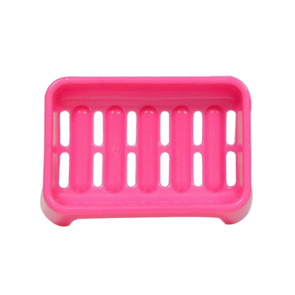 Simple Soap Keeping Plastic Case For Bathroom Use (1129) - High-quality Plastic, Simple 1 Layer Design, Multi-color Variety, Self-draining For Enhanced Soap Lifespan