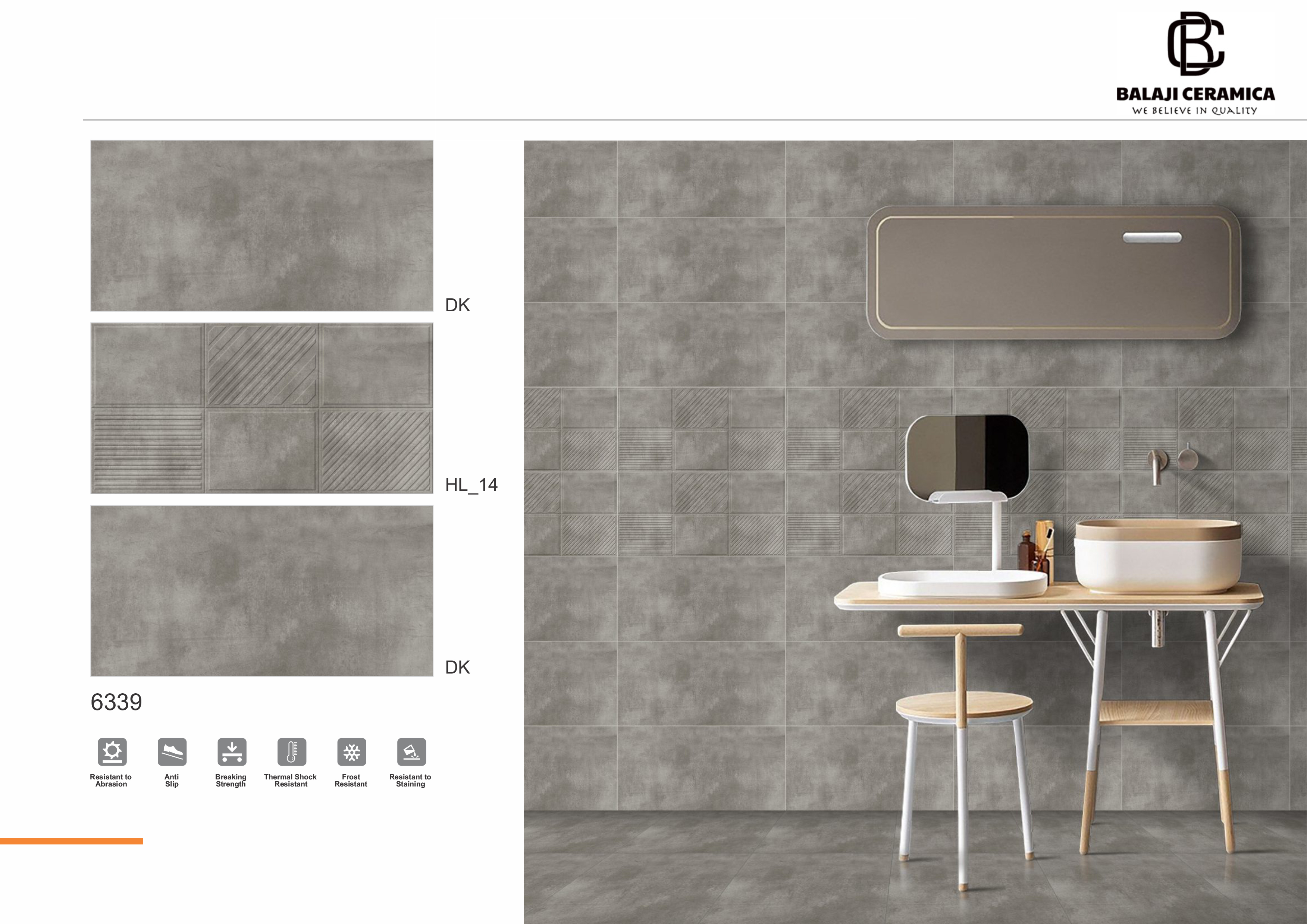 Ceramic Wall Tiles - 300x600, 300x450 Mm, 8.5 Mm Thickness | Plain, Accents, Decor, Ideal For Exterior Applications