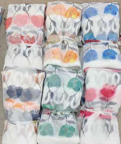 मल्टीकलर ऑल पॉलिएस्टर ऑर्गेंज फैब्रिक