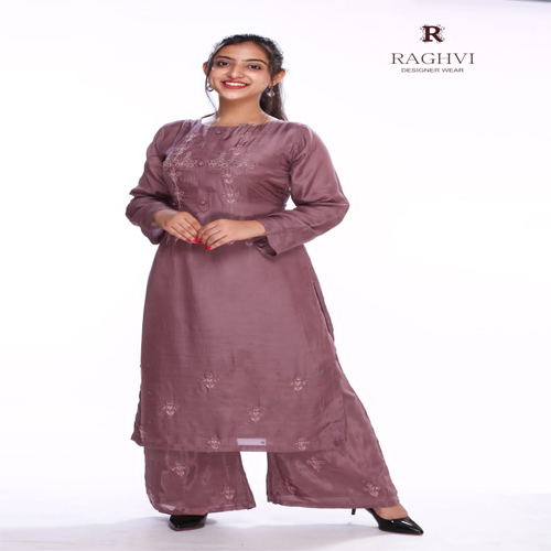 Women Kurti With Plazo - Cotton Satin Fabric, Customized Sizes S-xl, Long Sleeve Modern Style | No Fade, Quick Dry, Washable, Casual And Formal Wear