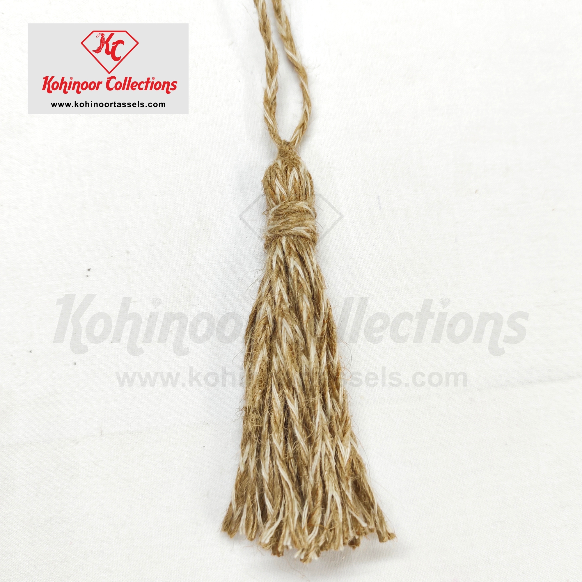 Braided Jute And Cotton Tassel