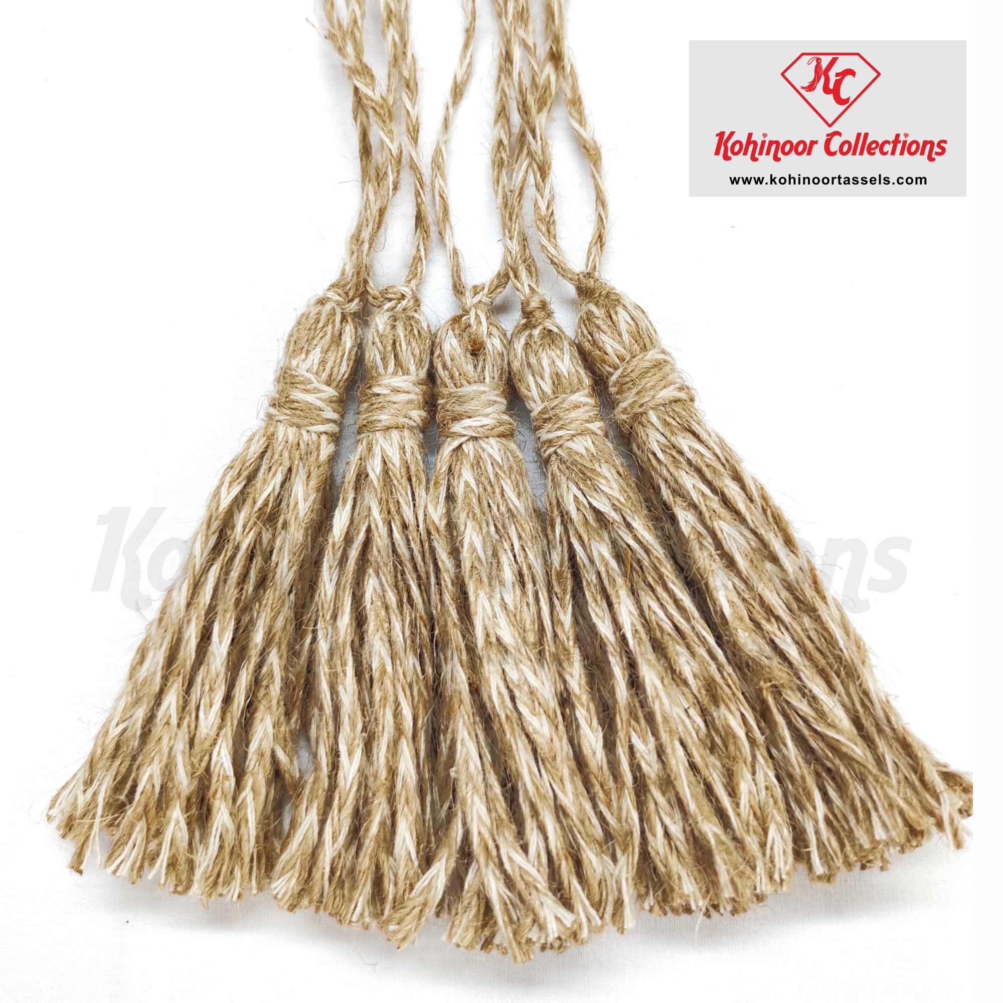 Braided Jute And Cotton Tassel