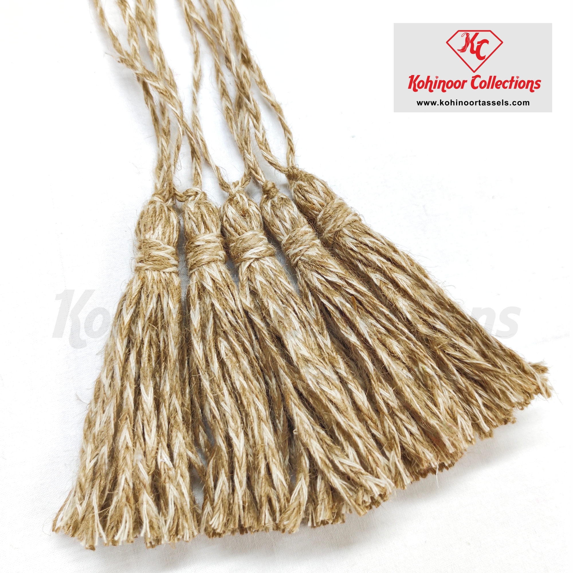 Braided Jute And Cotton Tassel