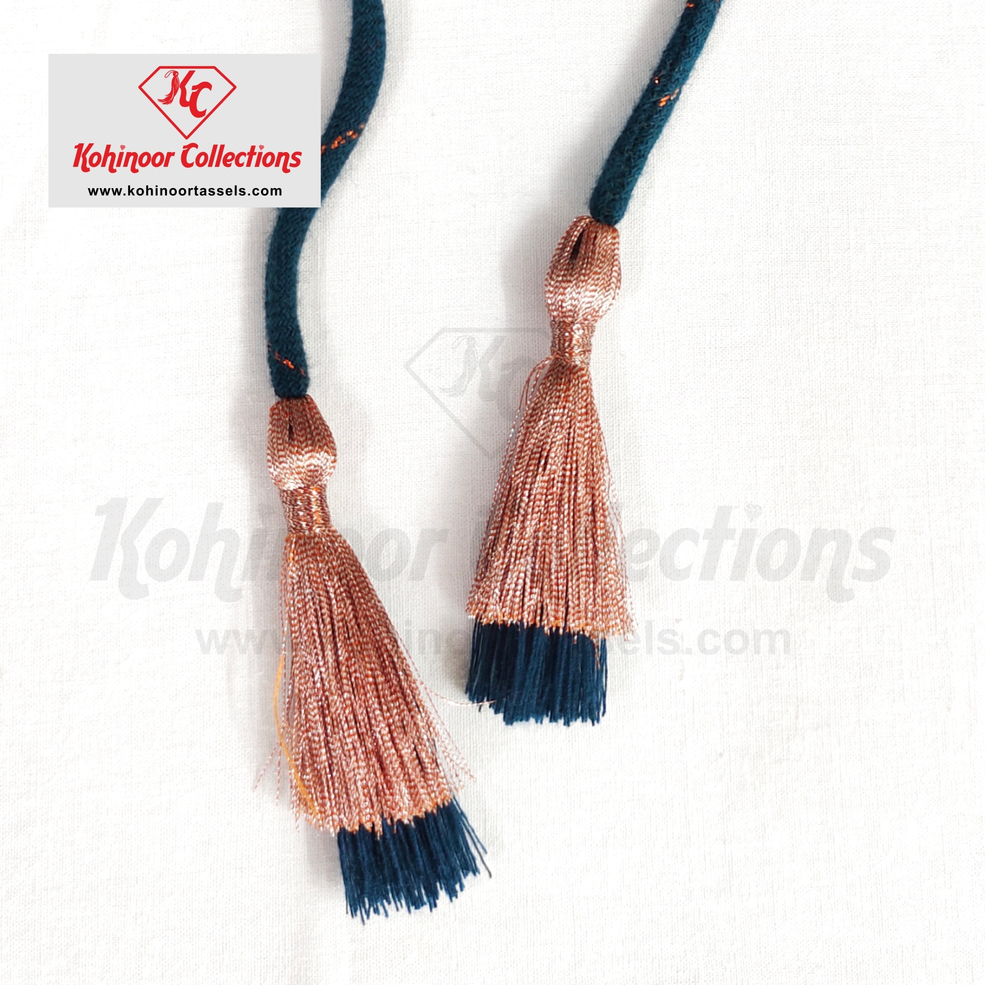 Fabric Dori Both Side Double Tassel