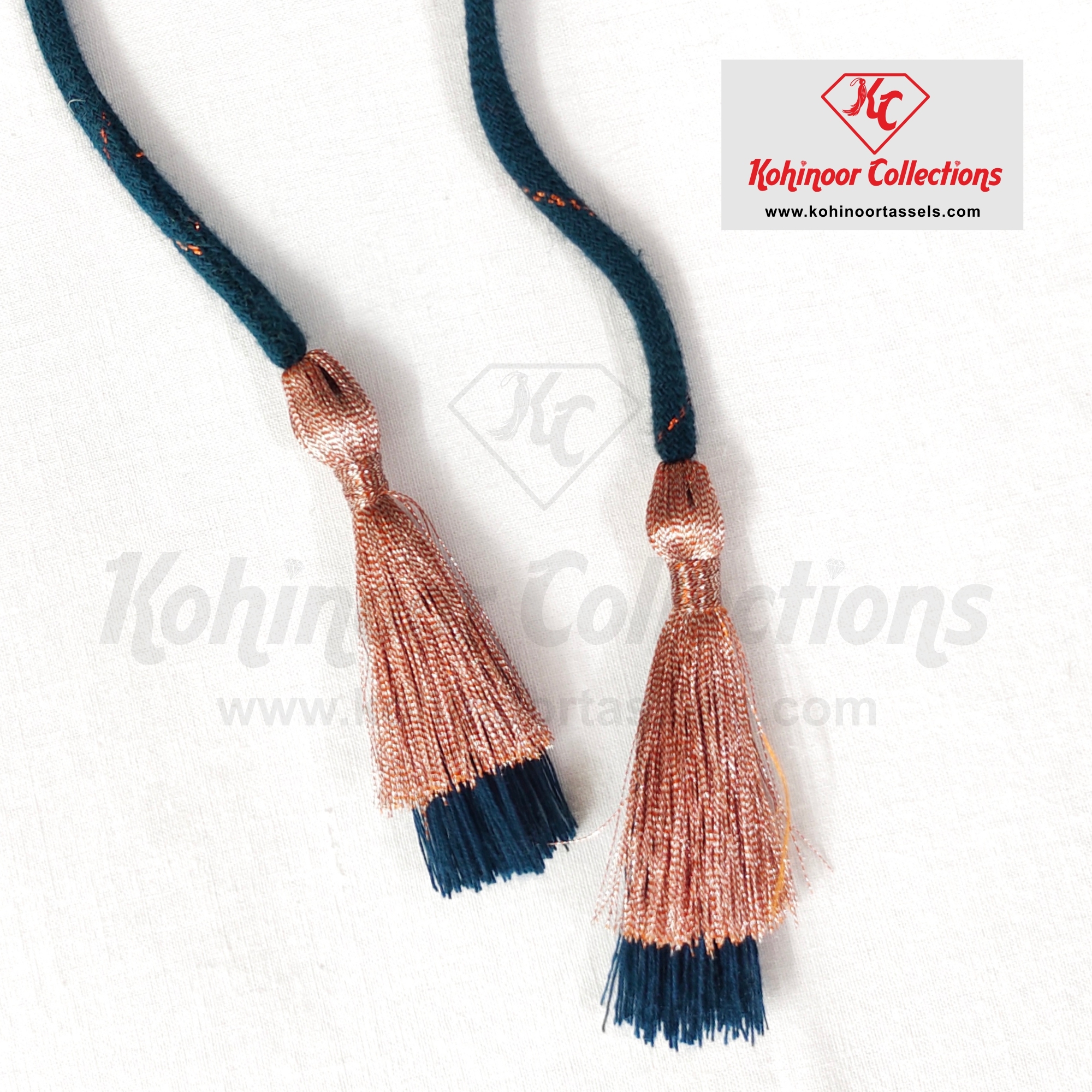 Fabric Dori Both Side Double Tassel