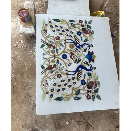 मोर पंख जड़ना कार्य डिजाइन