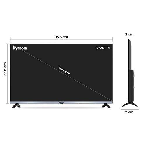 Plastic & Glass Dyanora 43 Inch Full Hd Led Tv