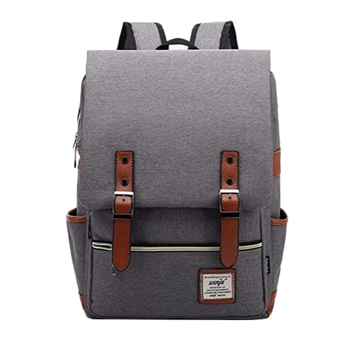 High Quality Gray Canvas Backpack - Canvas Material, Different Sizes, Grey Color | Customized Design, Handle Included
