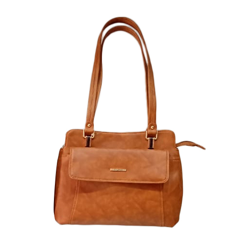 ब्राउन लेडीज़ फैंसी शोल्डर बैग