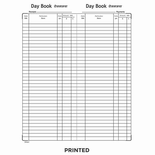High Quality Day Book Canvas Binding (13cm X 34cm)