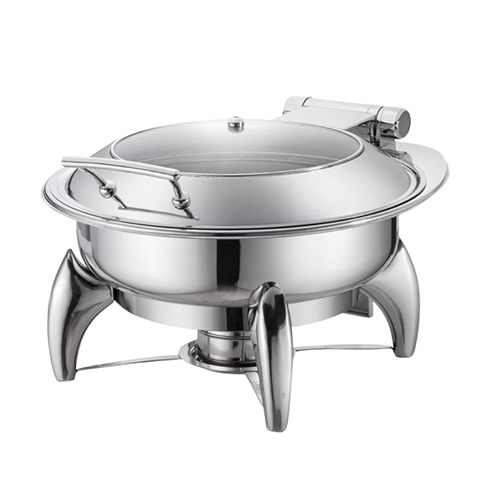 स्टेनलेस स्टील राउंड एसएस फ़िनिश स्मार्ट लेग चाफ़िंग डिशेस