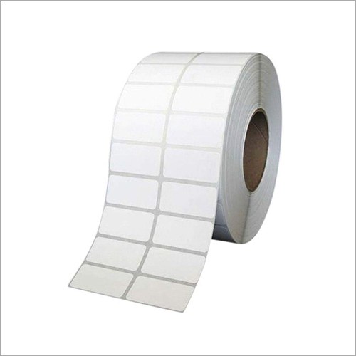 White Self Adhesive Barcode Paper Polyester Labels