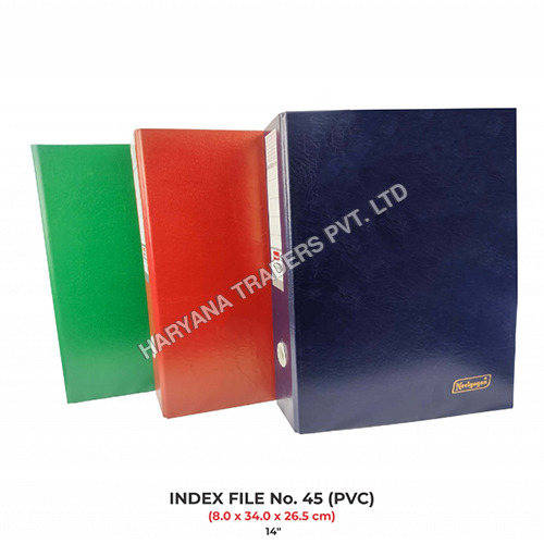 Index File - Pvc Material, 14 Inch Size | High Quality Office Organization Solution