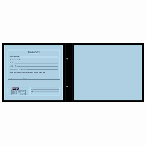 High Quality Drawing File No.77 35.5cm X 30cm (Thread File) Black Cover With Elastic Band (Landscape)