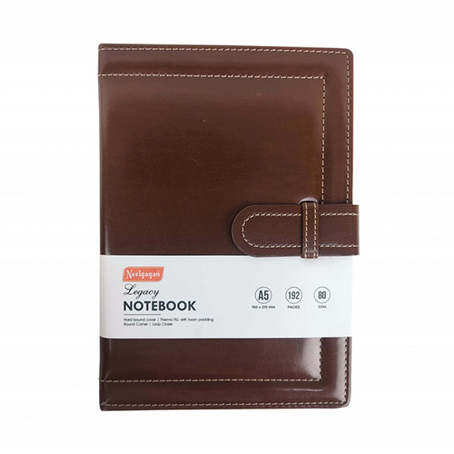 High Quality Legacy Notebook - A5 Round Corner With Foam Padding 200 Page