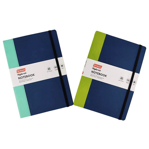 Hybrid Notebook - A5 Flexi Cover With P.u And Imported Card, 200 Pages Of High Quality And Rectangular Design
