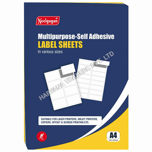 White A4 (St2) Shipping Label (100mm X 289mm X 2) (Self Adhesive Label For Inkjet-copier-laser Printer)