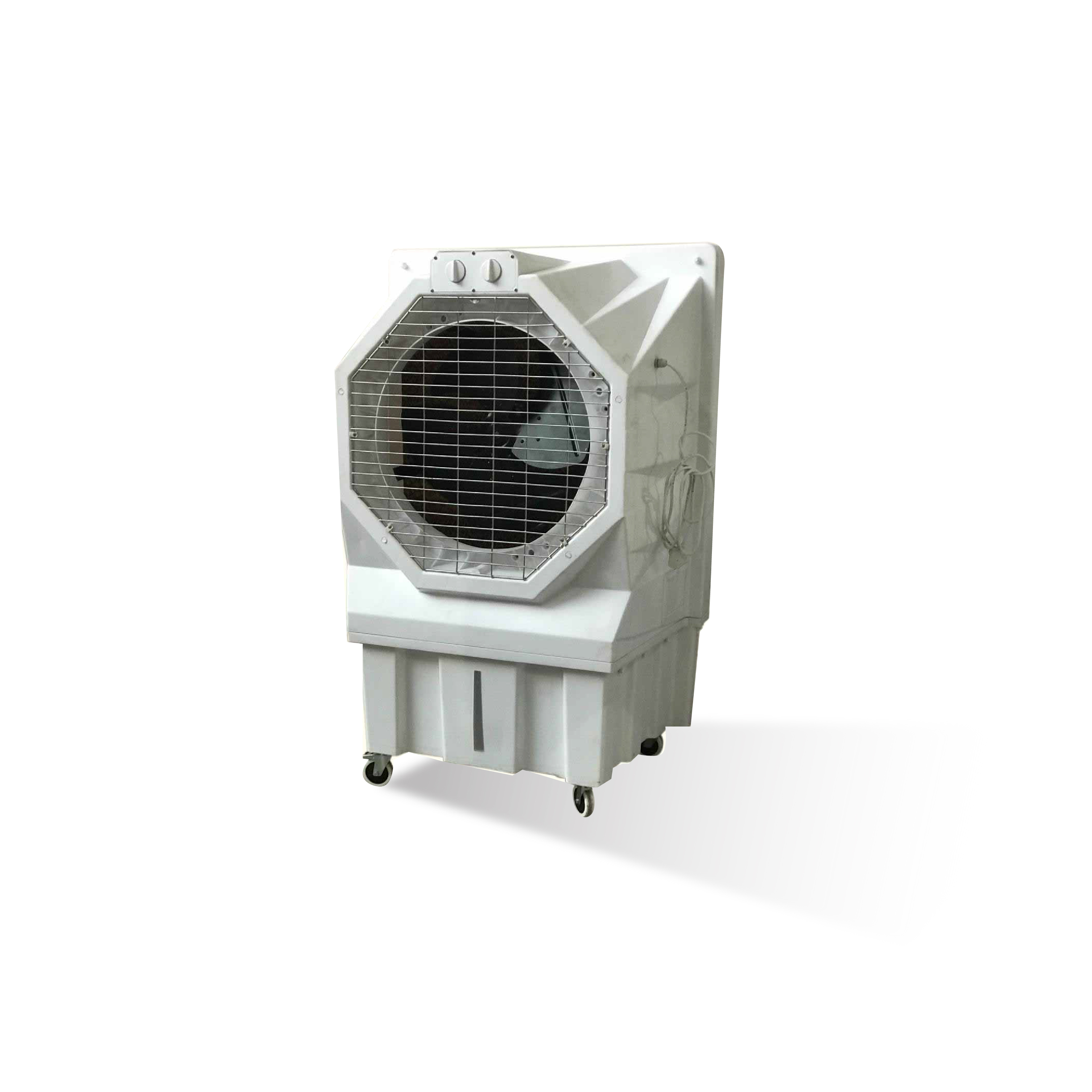 Mobikool Tent Air Cooler - Plastic, 532*856*1282 Mm, Silver | 230w Axial Fan, 5135 / 3000 Air Flow, 50-75l Water Tank, Floor Standing, 1 Year Warranty