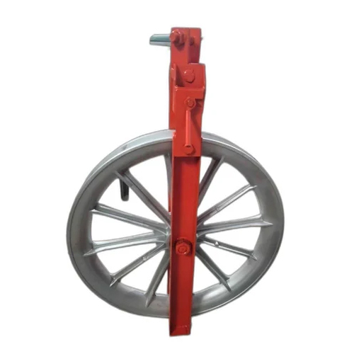 Grey-Red Single Sheave Aerial Roller