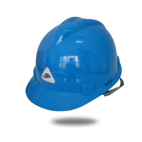 Head Protection Safety Helmet - High-Density Plastic, Adjustable Size, Blue | Heavy Duty, Water Proof, Unisex, Shock Absorbing Suspension System