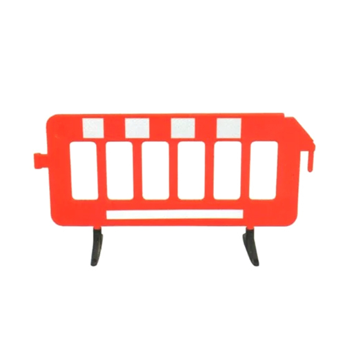 Red-Black Plastic Safety Barrier
