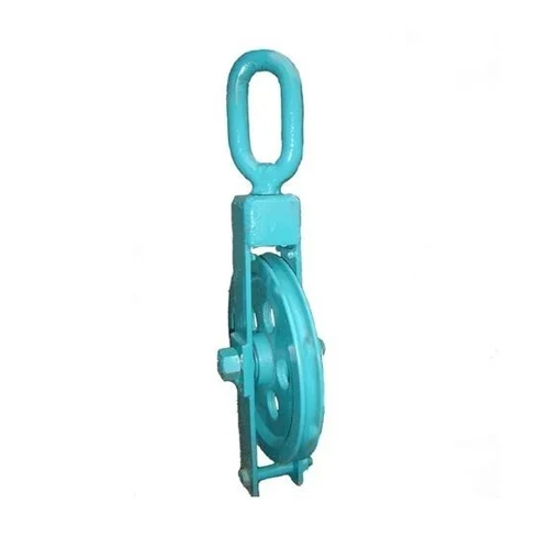 Blue Open Type Single Sheave Pulley