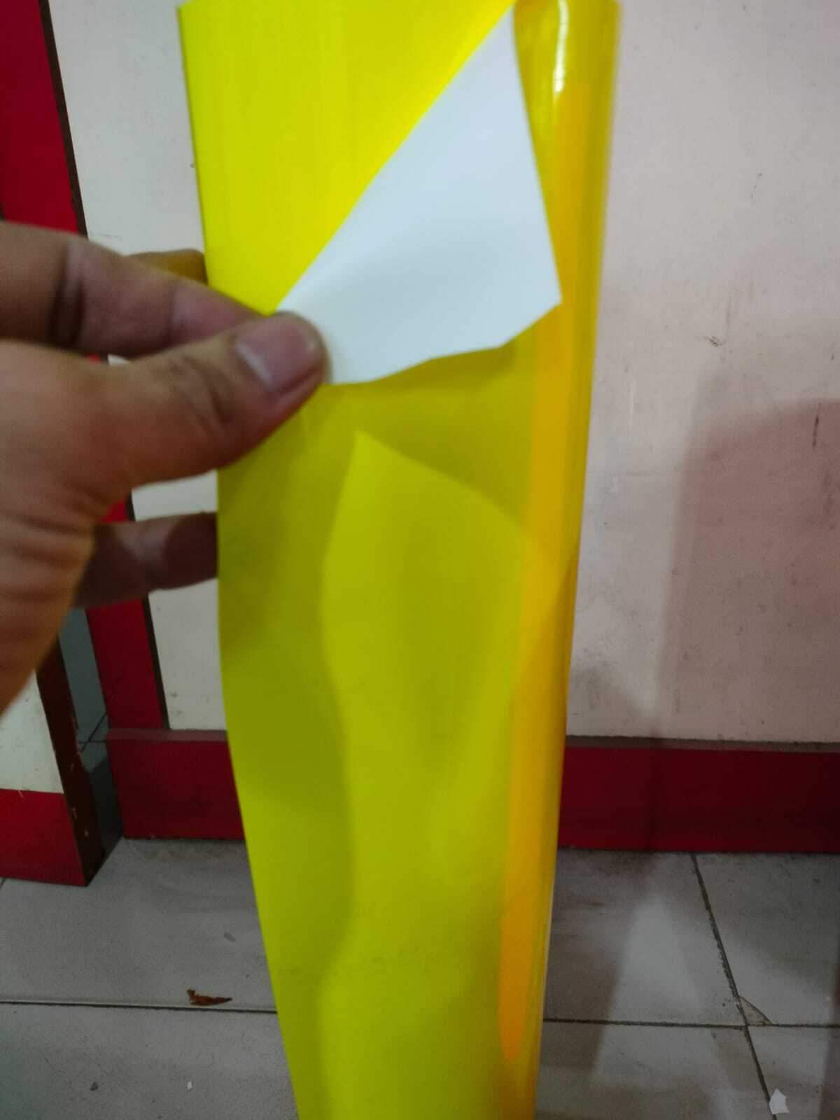 Neon Yellow Vinyl Roll - Design Type: Plain