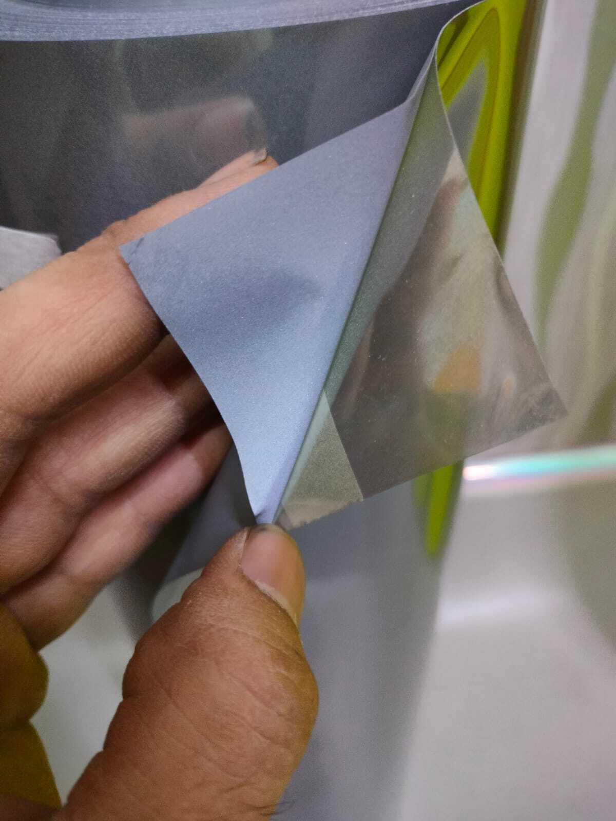 Reflective Grey Vinyl Sheets - 0-1 Mm Thickness, Standard Size | Rectangular Shape, Plain Design Ideal For Enhanced Visibility