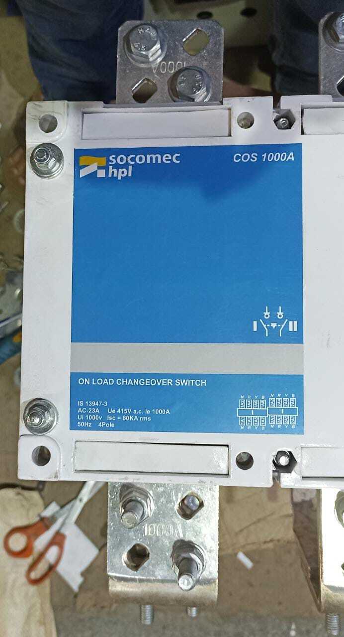Socomec Hpl 1000a On Load Changeover Switch