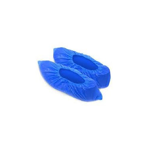 Disposable Blue Shoe Cover - Material: Plastic