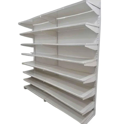 व्हाइट सुपरमार्केट डिस्प्ले रैक