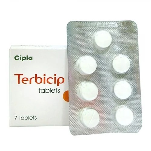 Terbinafine Tablets - 250mg Active Ingredient, 7 Tablets/strip | Antifungal Treatment For Skin And Nail Infections, Store Below 30â°c