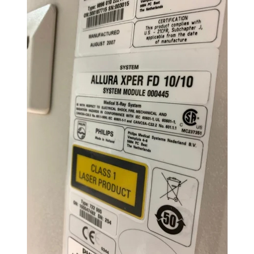 White Medical Philips Fd10 Cath Lab