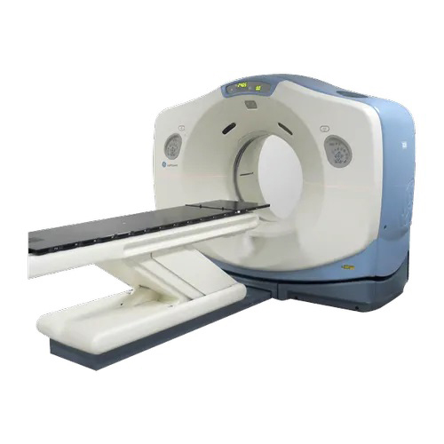 रिफर्बिश्ड जीई लाइट स्पीड अल्ट्रा 8 स्लाइस सीटी स्कैन मशीन कलर कोड: व्हाइट-लाइट ब्लू