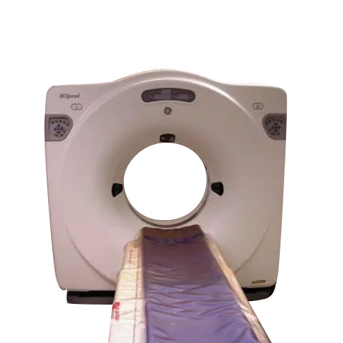 हॉस्पिटल रिफर्बिश्ड जेल ड्यूल स्लाइस सीटी स्कैन मशीन कलर कोड: व्हाइट