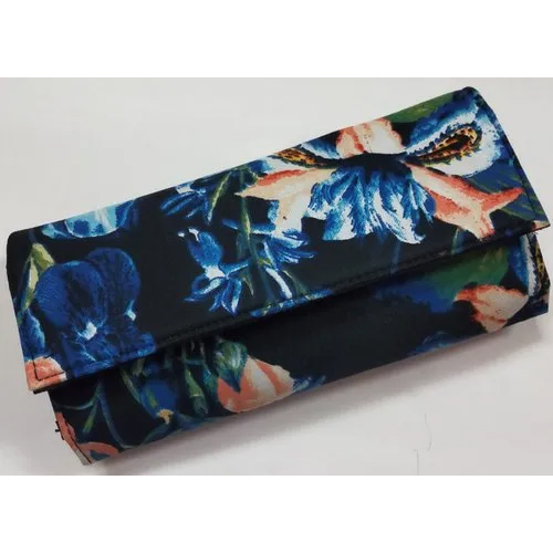 Multicolor Three Fold Ladies Clutch