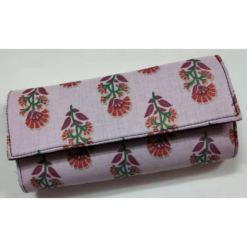 Multicolor Three Fold Ladies Clutch
