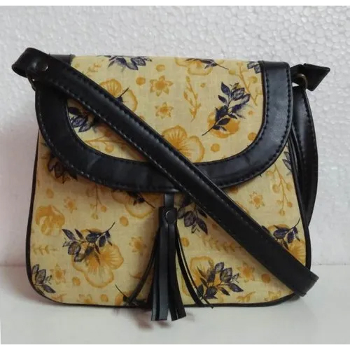 Ladies Fancy Sling Bag - Different Available Sizes, Multicolor Design With Stylish Handles