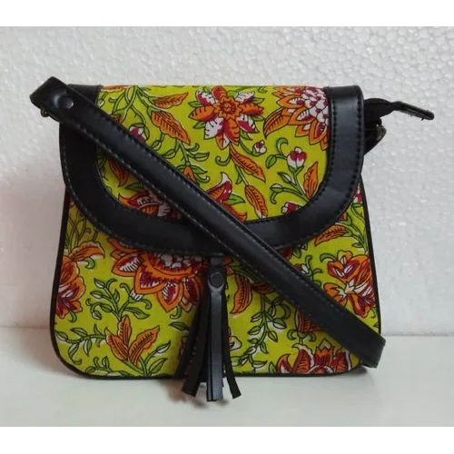 Ladies Fancy Sling Bag - Different Available Sizes, Multicolor Design With Stylish Handles