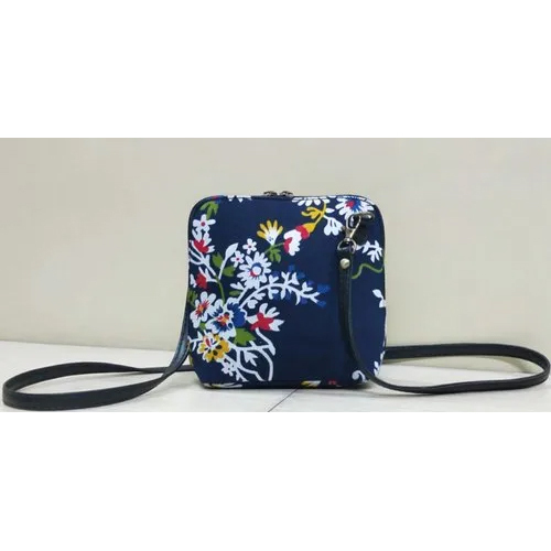 Printed Square Sling Bag - Modern Design, Multicolor Options Available, Different Sizes