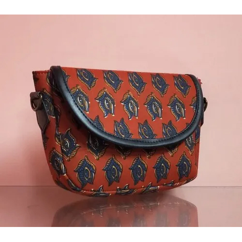 Fancy Printed Sling Bag - Colorful Fabric Design, Multicolor Options Available | Modern Style, Customized Fit, Hands-free Carrying