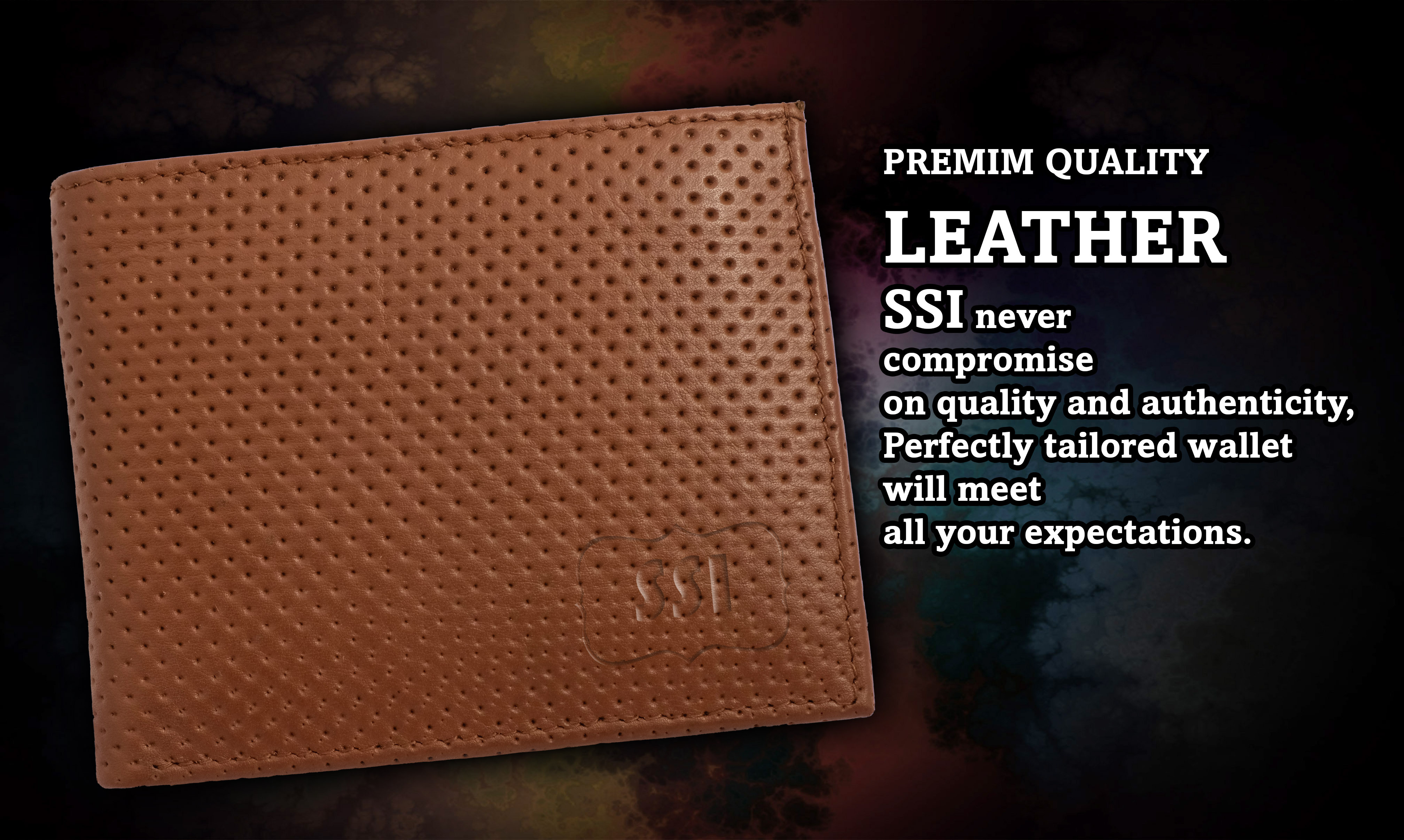 Leather Brown Designed Wallet