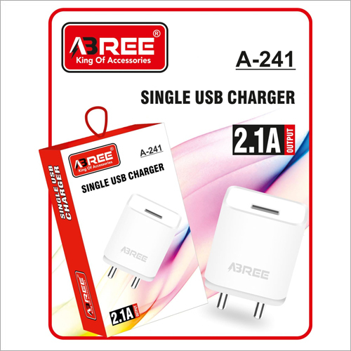 व्हाइट A241 A3ree सिंगल यूएसबी चार्जर
