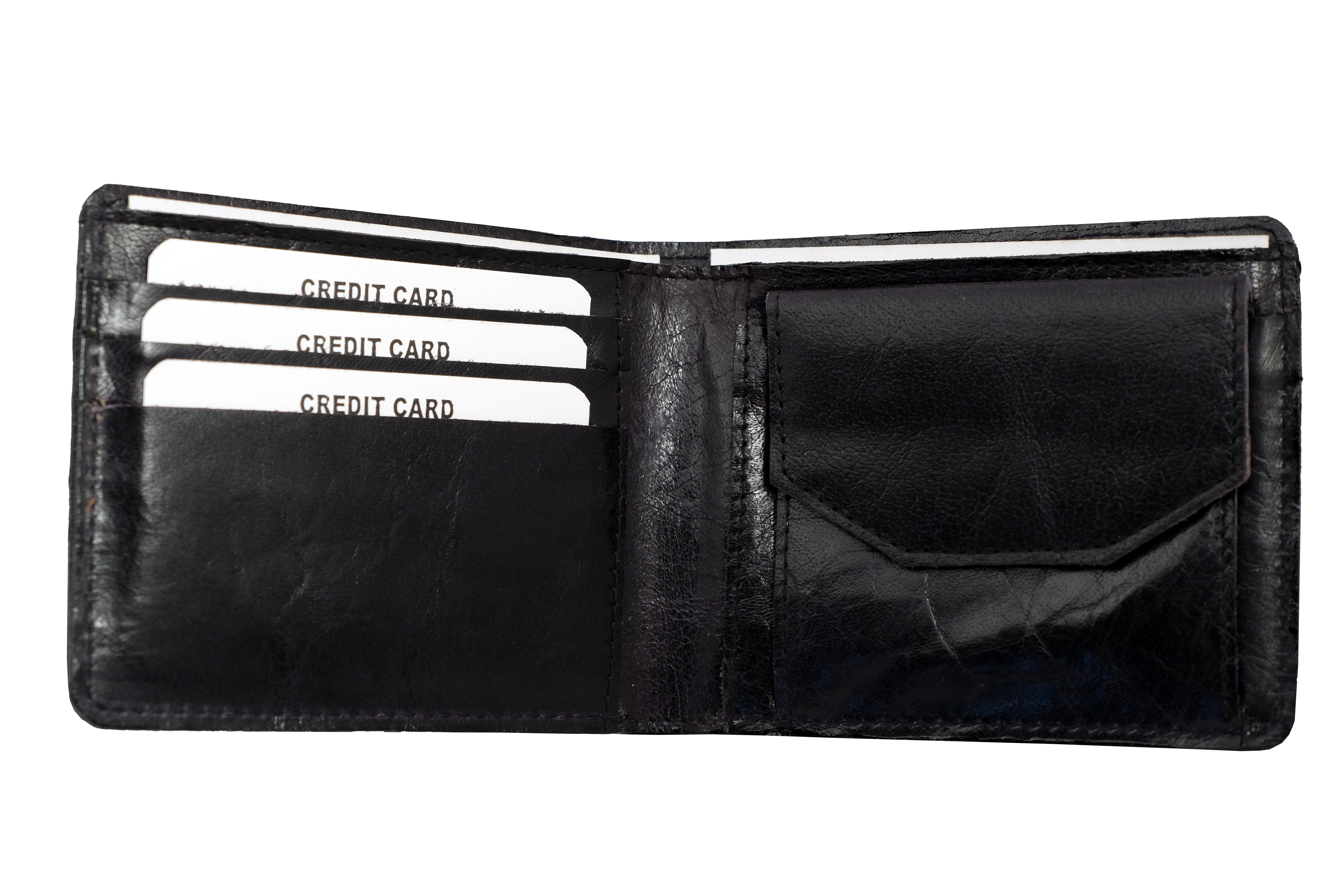 Fashion Leather Wallet - Leather, Folded Design, Brown & Black | Modern And Attractive Style For Everyday Use