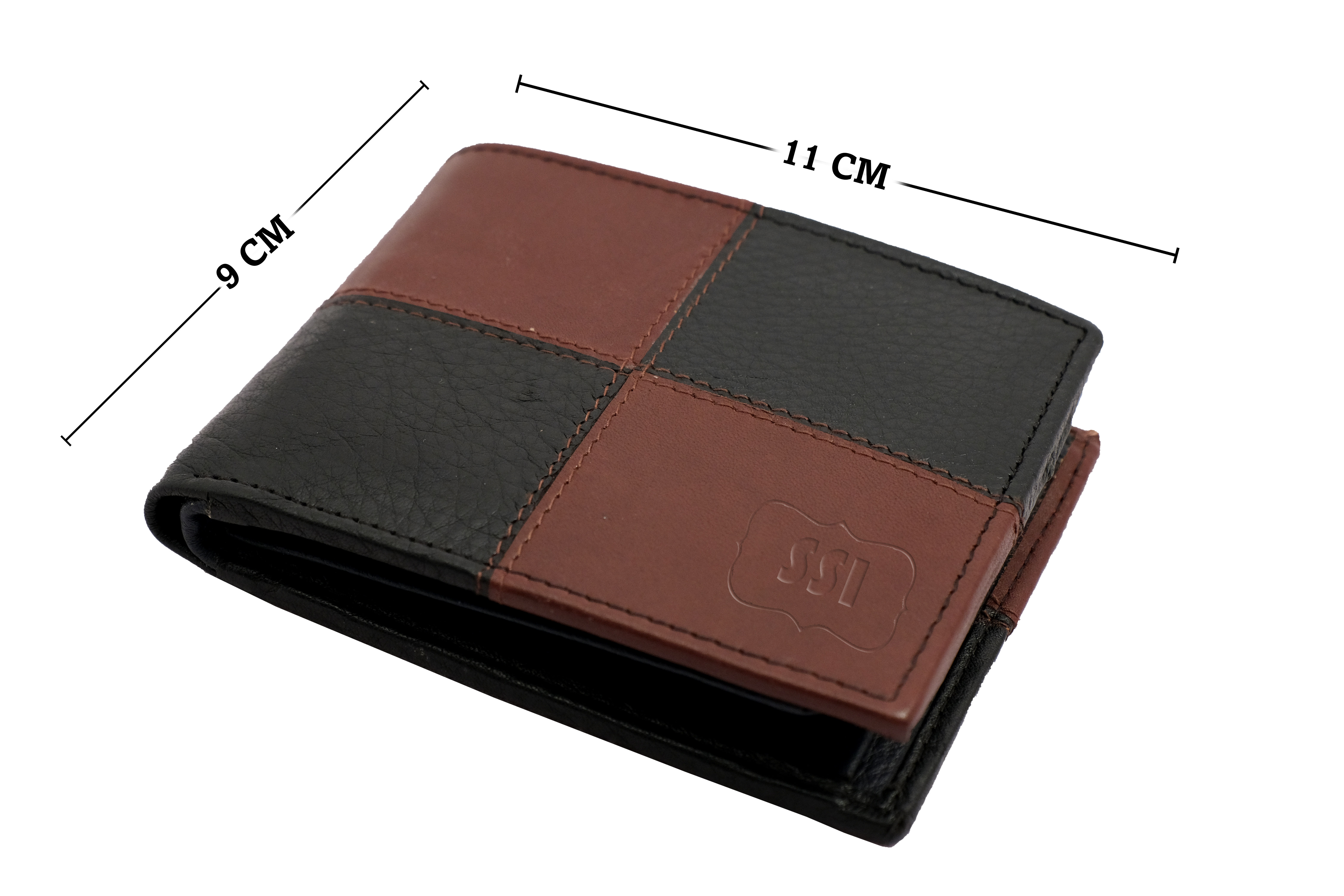 Brown & Deep Brown Pattern Men's Wallet