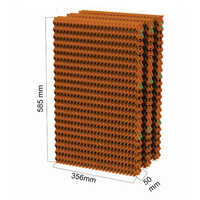 रुशा डीसी 3265 डेजर्ट कूलर के लिए ब्राउन इवेपोरेटिव कूलिंग पैड