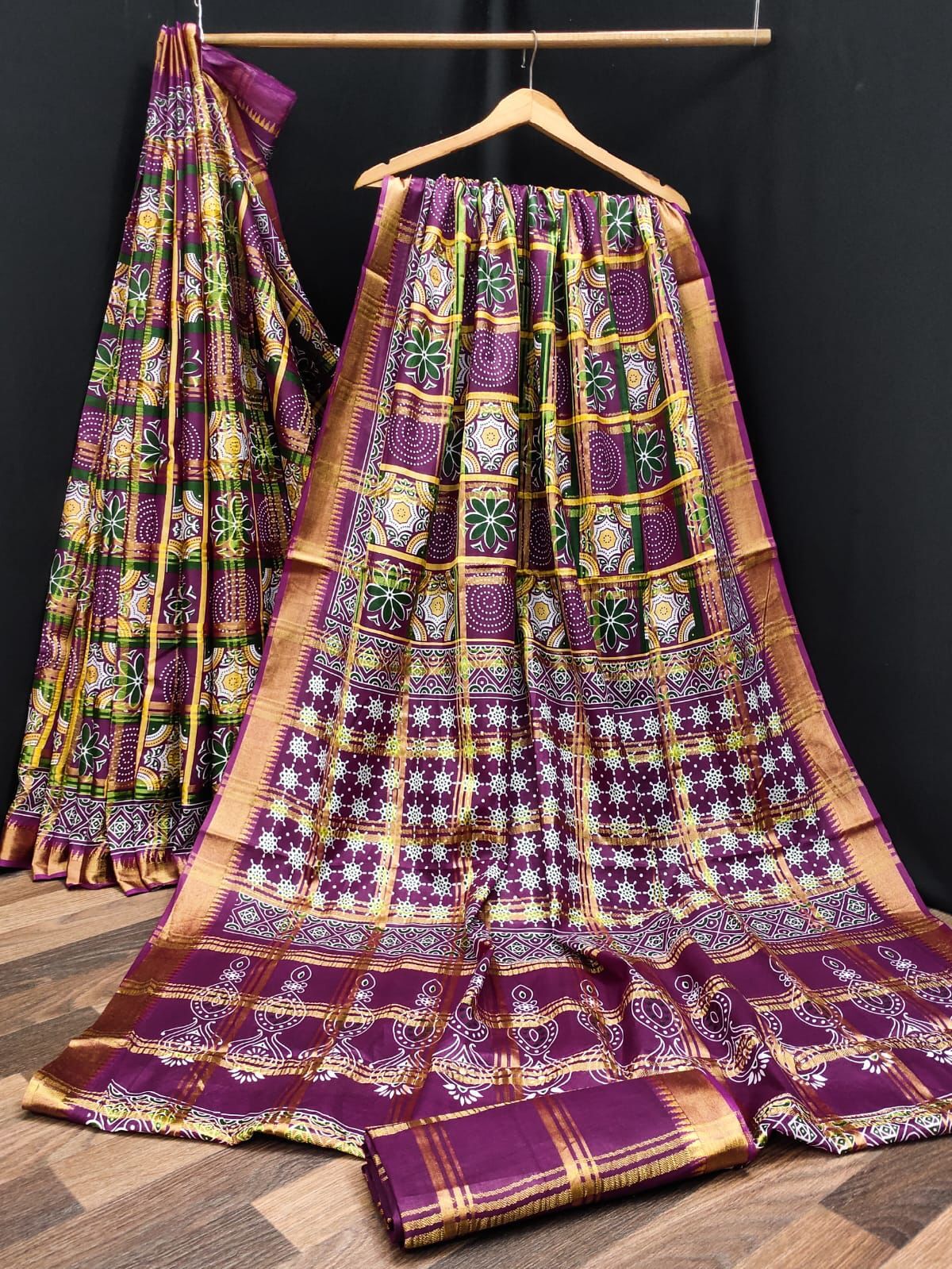 Mix Pure Cotton Patola Saree