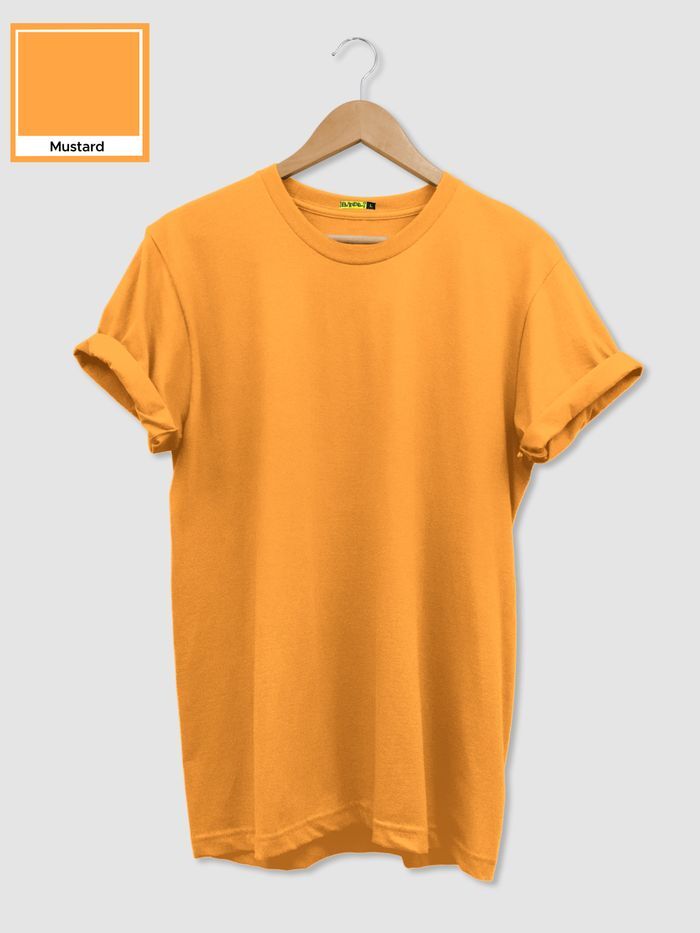 Plain Cotton Bio Washed T Shirt