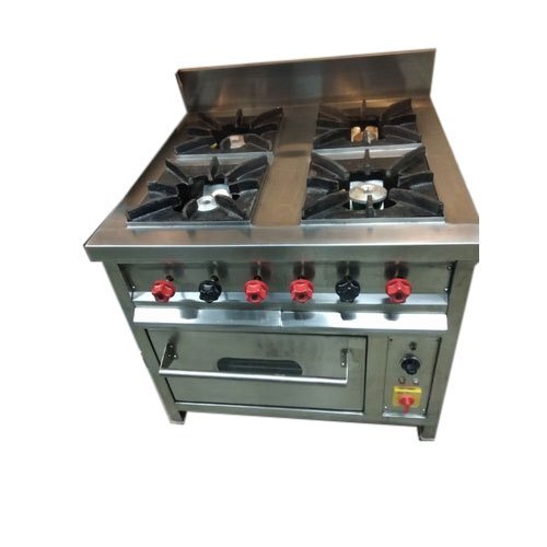 Stainless Steel 4 Burner Gas Range With Oven..